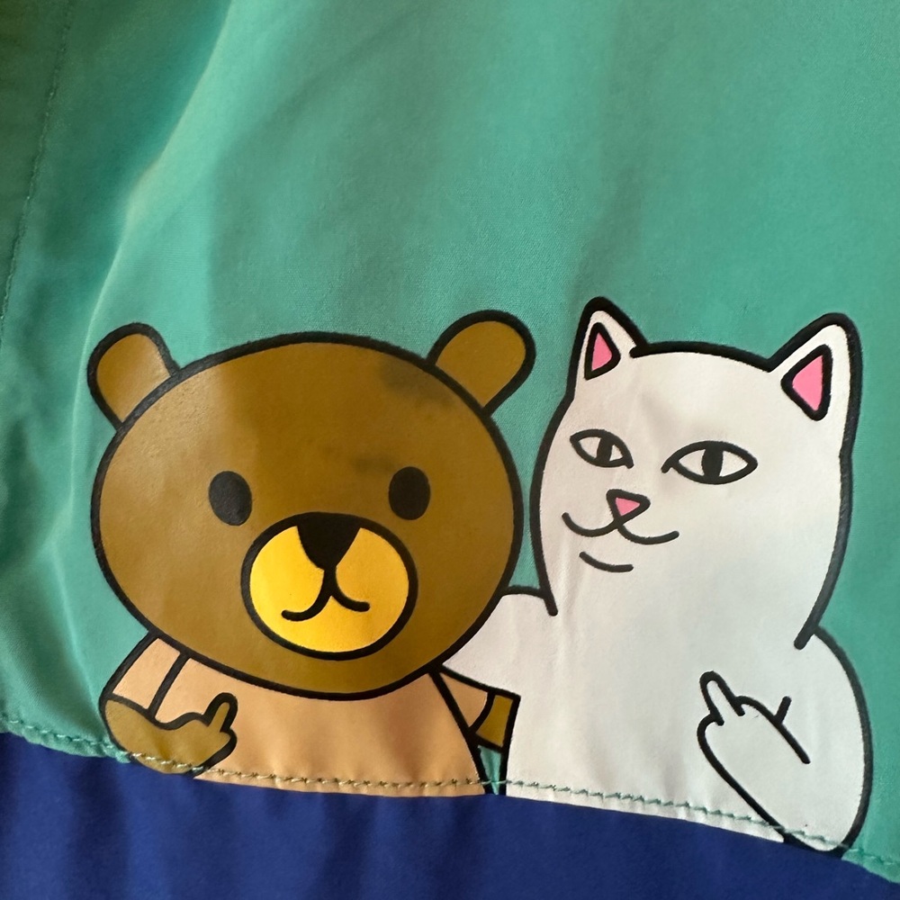 Ripndip x Teddyfresh Multicolor Windbreaker NWT - Picture 3 of 8